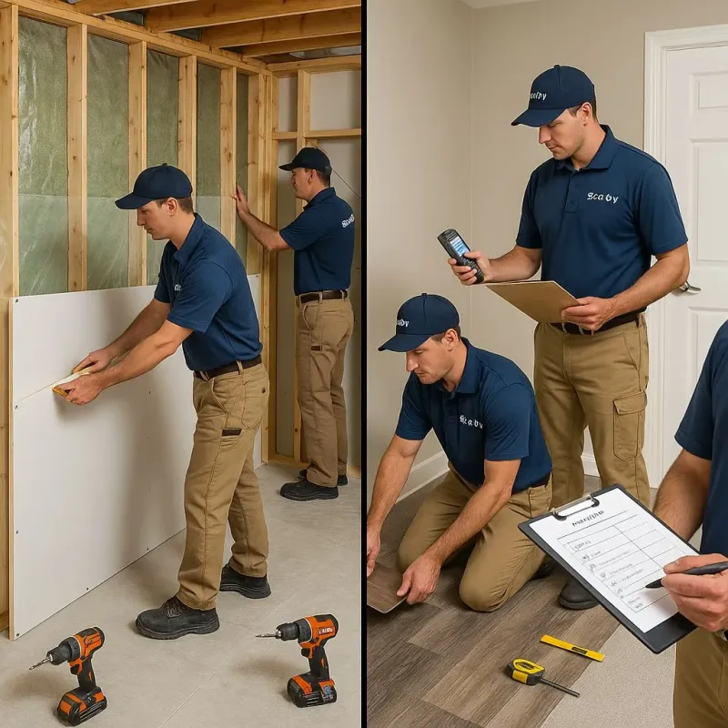 Repairs and Reconstruction process in Harvard, IL